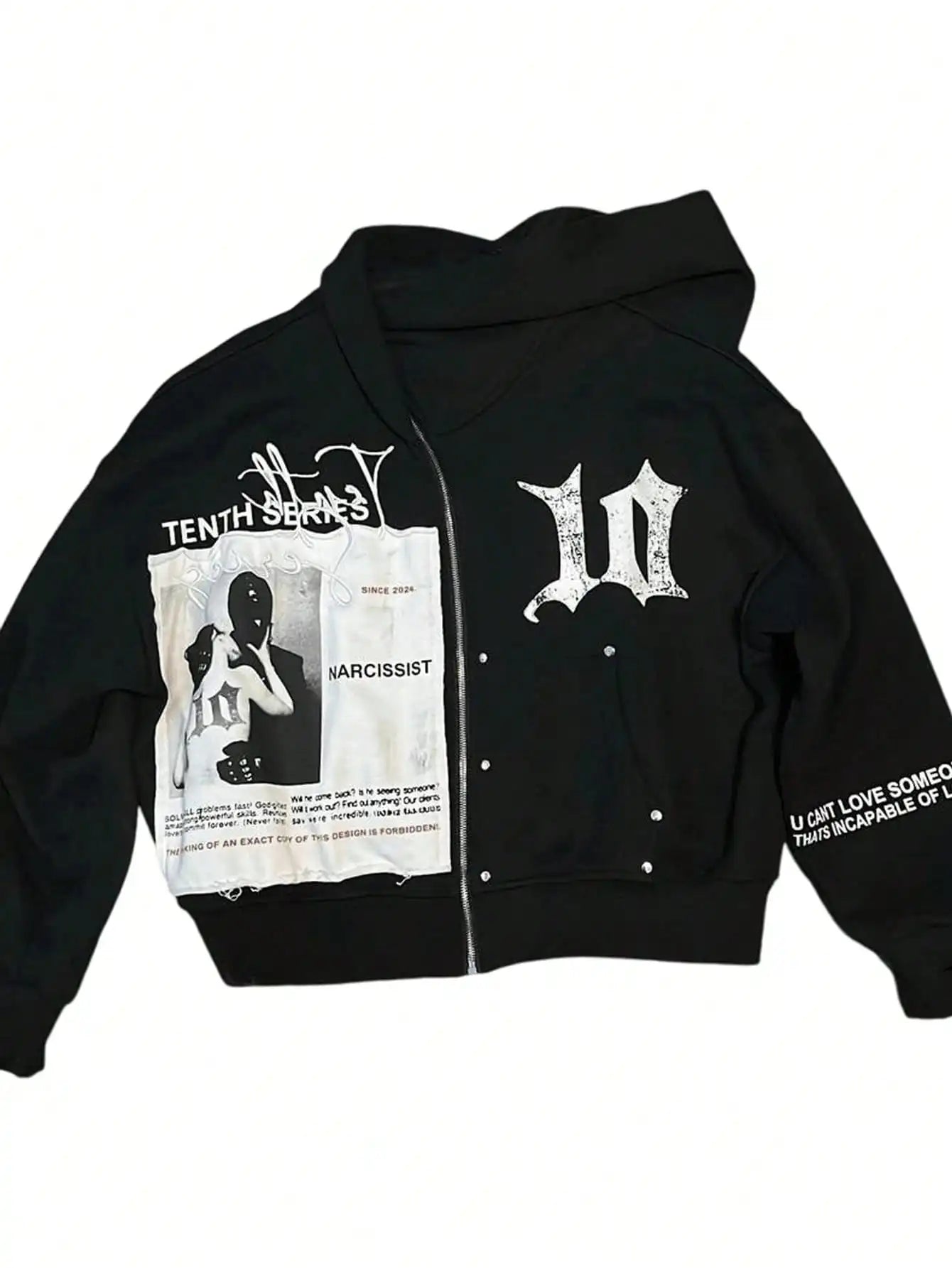 Zip Graphic Hoodie